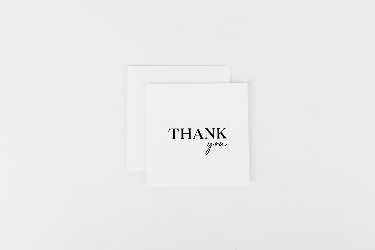 Thank You - Mini Notecard