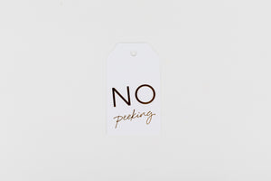 No Peeking (Gold Foil)