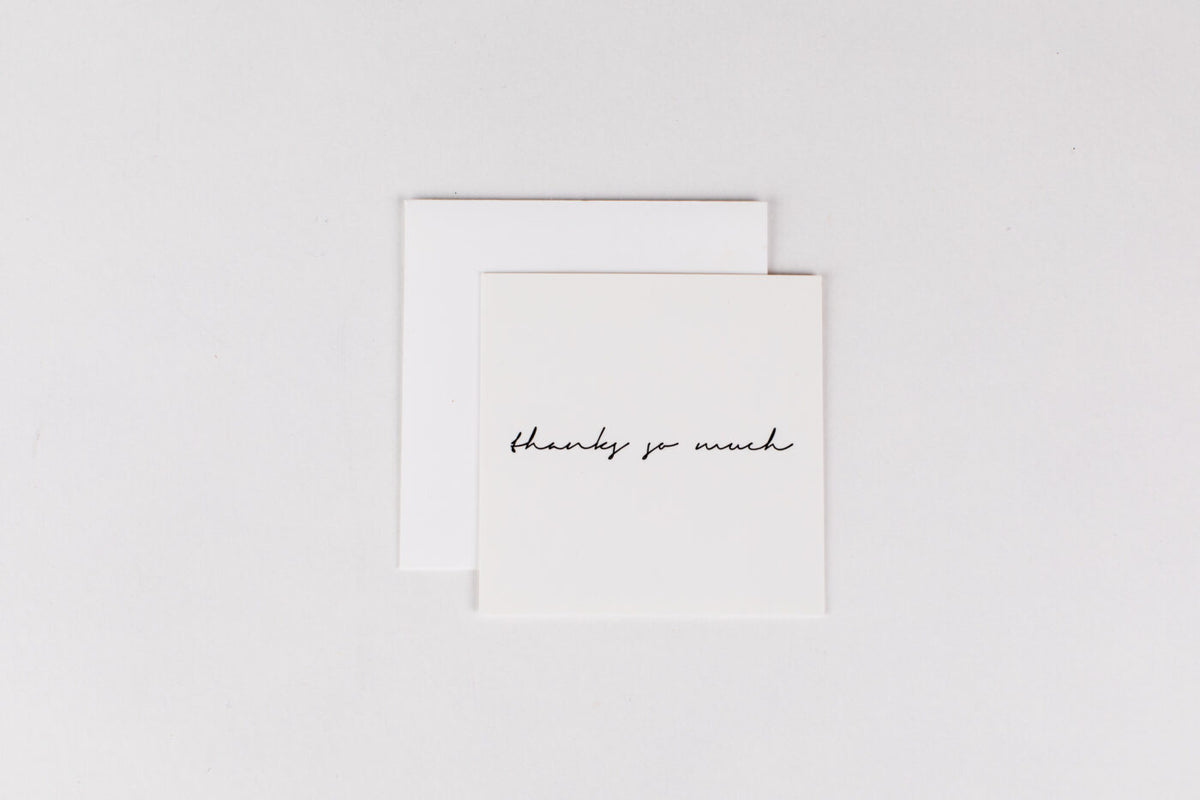Mini Notecard - Thanks so Much