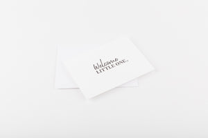 Welcome Little One - Mini Greeting Card