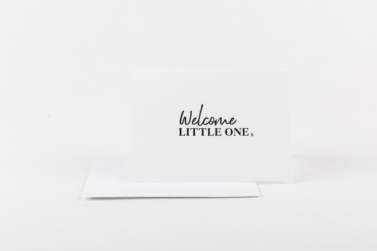 Welcome Little One - Mini Greeting Card