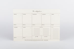 Weekly Organizer Pad