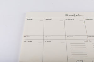 Weekly Organizer Pad