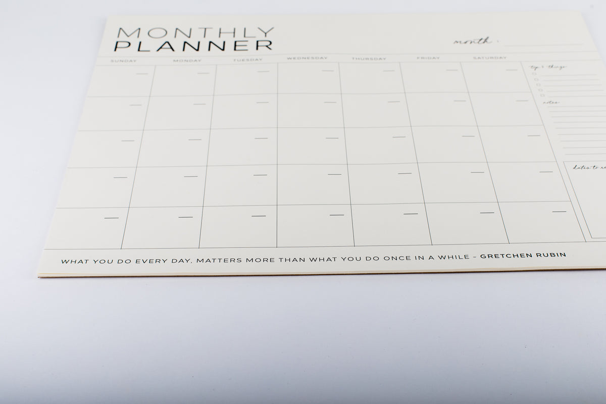 Large Monthly Planner