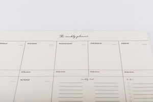 Weekly Organizer Pad