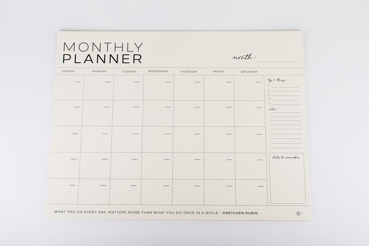 Large Monthly Planner
