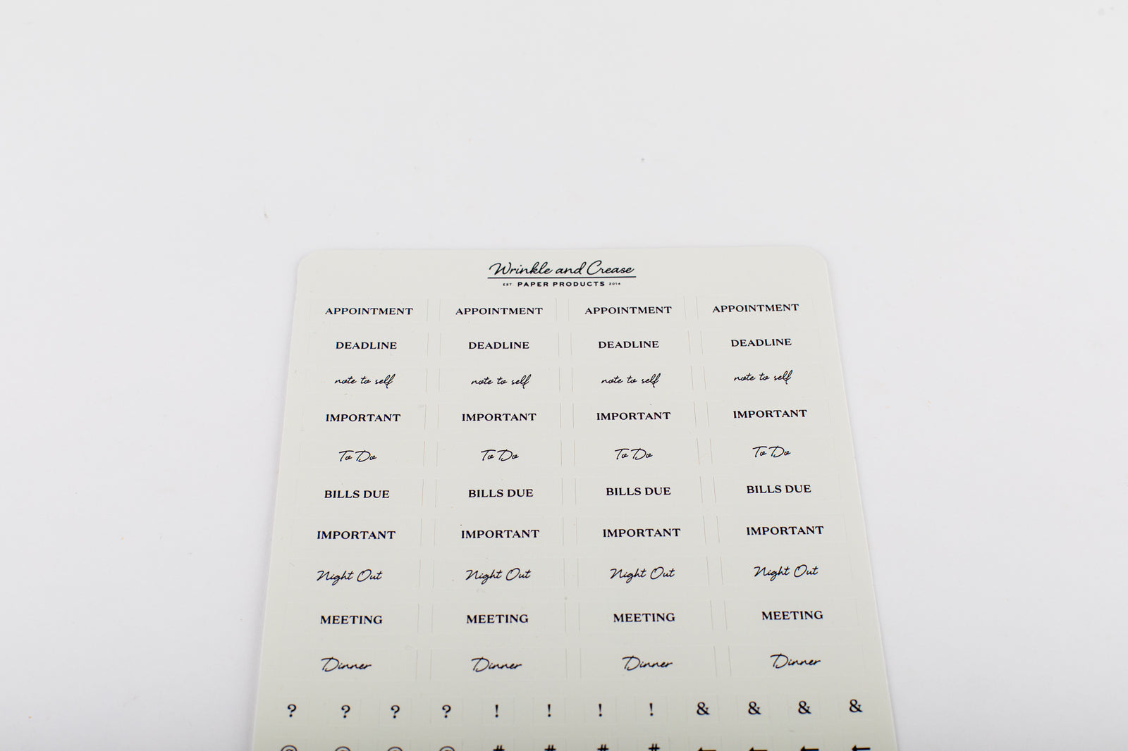 Planning Sticker Sheet